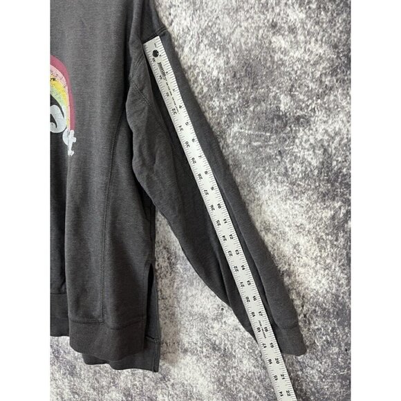 Wildfox Women's Graphic soft "Easy Does It" Charcoal Sweatshirt Sz M MSRP $108 - Picture 12 of 16
